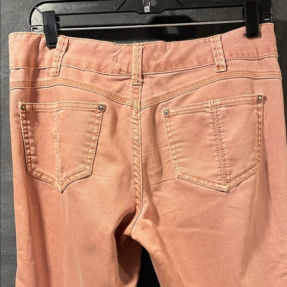 Free People Coral Skinny Jeans | Spring Boho Denim | Cuffed Hem. Tall - Picture 12 of 12